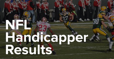 nfl handicappers|Expert NFL Handicappers .